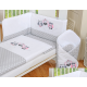 Conjunto de cama bebé  5 elementos Coruja